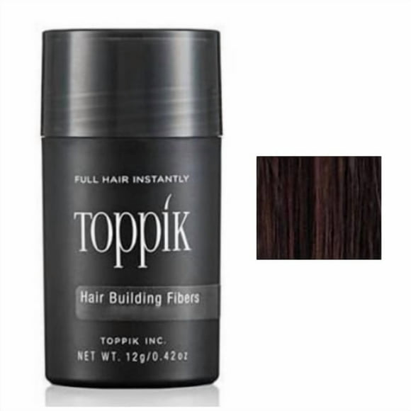 Toppik Hair Building Fibers for Instantly Fuller Hair, Dark Brown, 12 g, Instantly Thicker Looking, 9 Shades for Men & Women