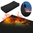 thumbnail image 4 of Waylander Fireproof Welding Blanket - Carbon Felt Fire Resistant Mat Made in CHINA Flame Retardant Fabric, Heat Shield & Insulation Pad for Welding, Grills, Smokers, and Stoves (Up to 1800°F), 4 of 9