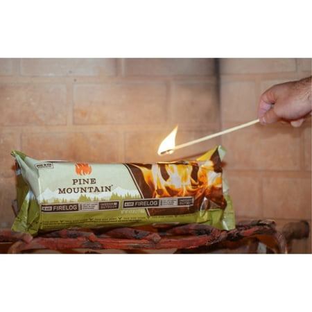 Pine Mountain 4-Hour, 3.7lb Firelog with Clean Burn Technology, 6 Count
