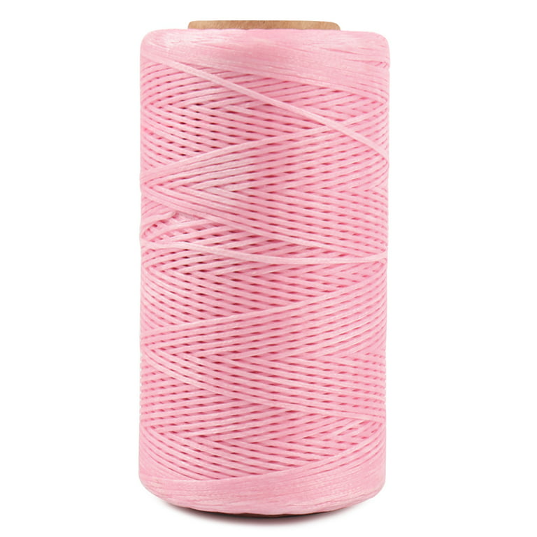 Natural Hand Sewing Thread Flat Wax Thread for Hand Sewing Leather , 160m  Length 