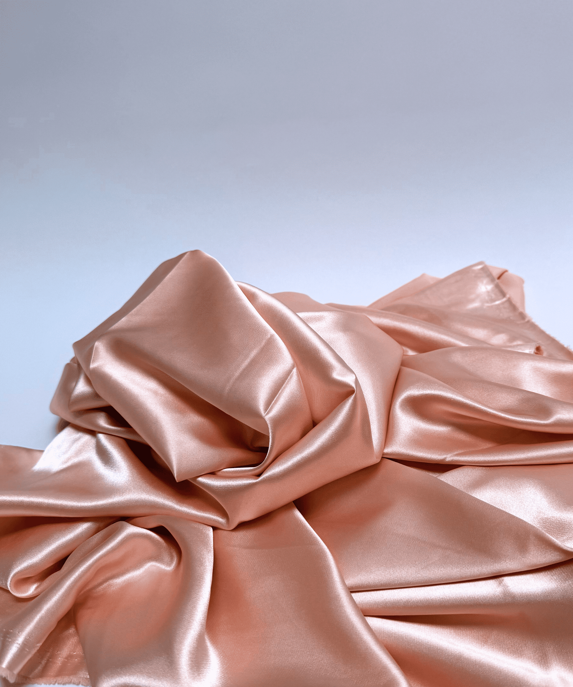 Silky Stretch Satin Fabric by Yard 60" Inch Wide - Charmeuse Satin Fabric for Gowns, Weddings Decor, Table Sheets, DIY Crafts, Sewing (Blush, 1 Yard)