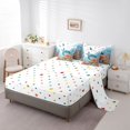 thumbnail image 5 of spefrowx Watercolor Sea Turtle King Bedding for Kids, Orange Reef Coral Starfish King Bed in a Bag, Polka Dot Reversible, 7 Pieces, 5 of 6
