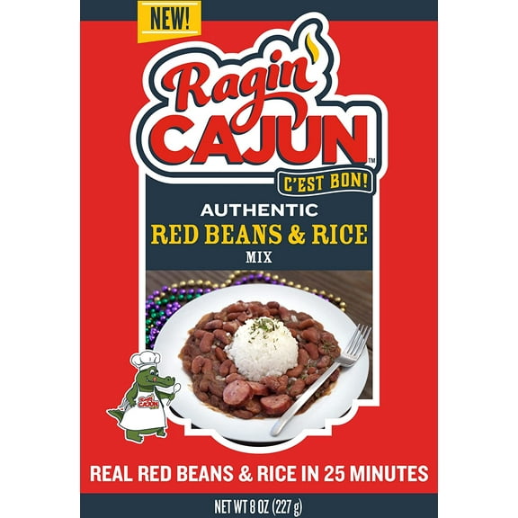 Ragin Cajun Red Beans and Rice 8oz (Pack of 6)