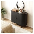 thumbnail image 6 of Sideboard Buffet Cabinet with Storage, 40" Storage Cabinet with Sliding Door & Adjustable Shelf, Modern Accent Coffee Bar Console Table for Kitchen, Entryway, Black, 6 of 7