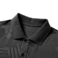 thumbnail image 2 of FRSASU Men's Casual Polo Shirts Short Sleeve Golf Quick Dry Print Performance Golf Collared T-Shirt Gray, 2 of 8