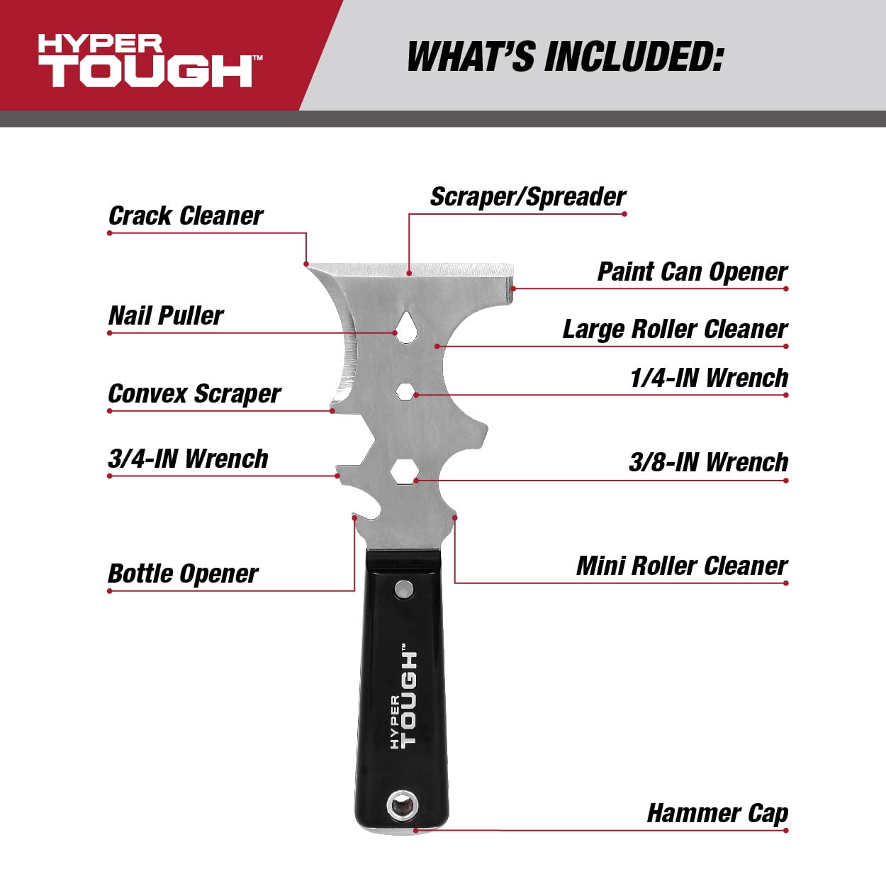 Hyper Tough 12-in-1 Paint Tool