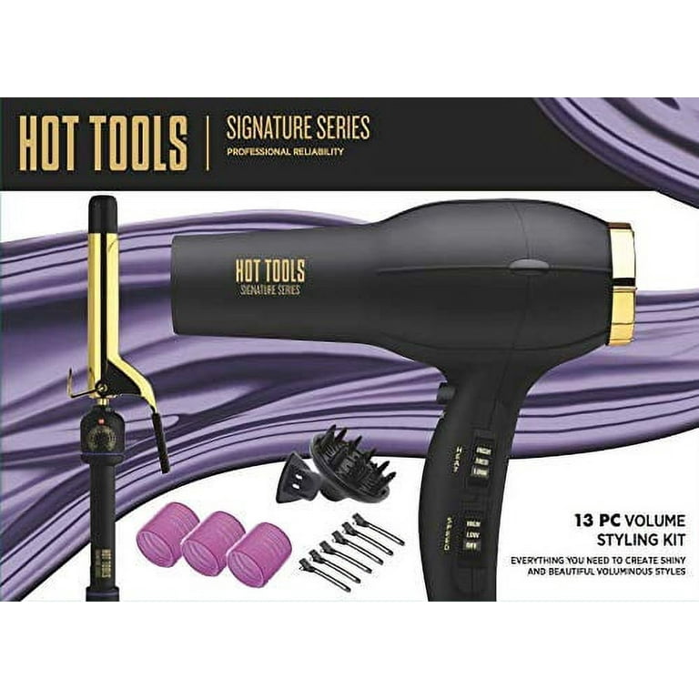 Hot Tools Signature Series Salon Turbo Ionic Hair Dryer and Gold