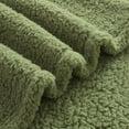 thumbnail image 3 of Mainstays Teddy Fleece Throw Blanket Sage, 3 of 7