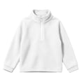 thumbnail image 7 of ATOGUTA Girls Turtleneck Sweatshirt White Kids Long Sleeve Half Zip Fleece Sweatshirts Casual Fashion Spring Fall Clothes Size 5T-15, 7 of 7
