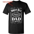 thumbnail image 2 of World´s Best No. 1 Dad Daddy Father Day giftsT-Shirt Black, 2 of 4