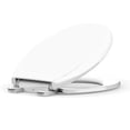 thumbnail image 2 of Faitaliicy Toilet Seat Plastic Elongated Toilet Seat With Quick-Release And Quick-Attach Soft Close Never Loosen Easy Install And Clean Round White Toilet Seat, 2 of 9
