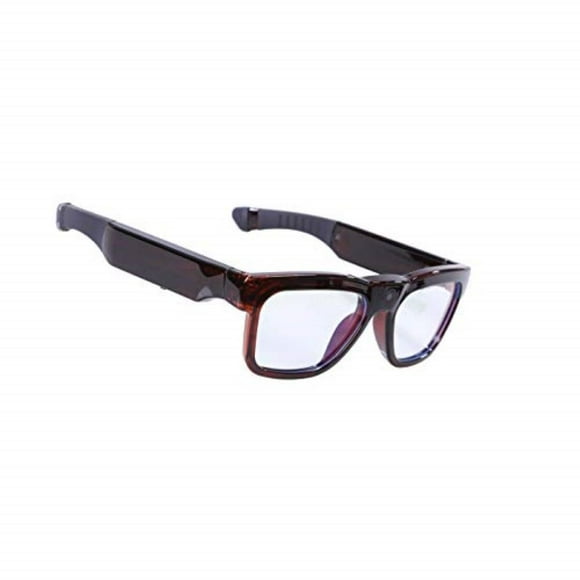 Lunettes de Sécurité WiFi 128 Go, Vidéos et Photos en Direct de Lunettes à Téléphone Mobile par Application avec Caméra Ultra Full HD et Blocage de Lumière Bleue et Objectif Sain Transitionnel