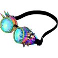 thumbnail image 2 of Caleidoscopio de cristal, gafas de arcoíris, gafas Steampunk, gafas de soldadura, gafas de Cosplay Punk, 2 of 5