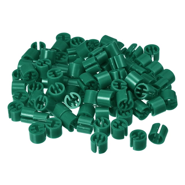 Marcadores de ropa Uxcell de 150 piezas, etiquetas en blanco, adecuadas para varillas de 3.5 mm, etiqueta de color para perchas de ropa, verde oscuro