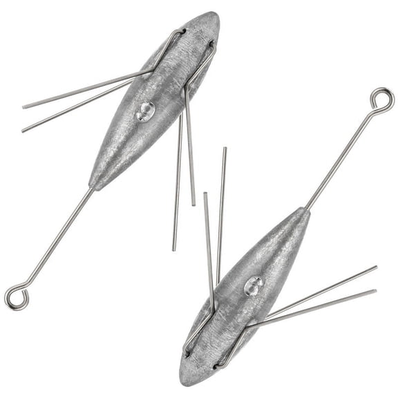 Dr.Fish 2pcs Sputnik Sinker Weights 3 oz for Saltwater Surf Fishing Spider Weights