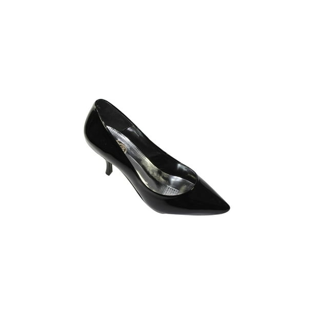 ZAPATILLAS TACONES LEON NEGRO DAMA MUJER CHAROL 9568 LEON 9568