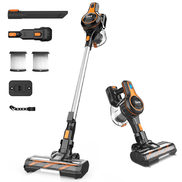 INSE Cordless Vacuum Cleaner, 40kPa Rechargeable Stick Vacuum with 300W Brushless Motor for Carpet Hardwood Floor Pet Hair,S620