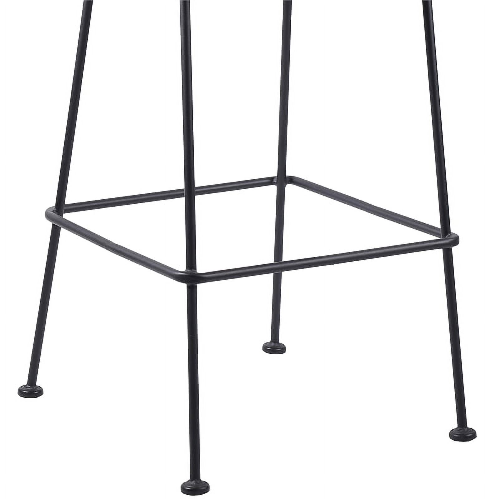 Acapulco 30" Indoor Outdoor Steel Bar Stool with Gray Rope