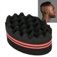 thumbnail image 3 of Cabello Cepillo de Esponja de Cabello Grandes Agujeros de Esponja Bloqueo Herramiente de Cuidado de Peine de Bobina para Hombres Mujeres Rizos, 3 of 7