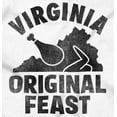 thumbnail image 2 of Funny Virginia Thanksgiving VA Turkey Womens Slim Fit Graphic Tee Brisco Brands M, 2 of 5