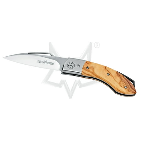 Fox Knives Dream Catcher Liner Lock 440OL Pocket Knife N690Co Stainless & Olive Wood