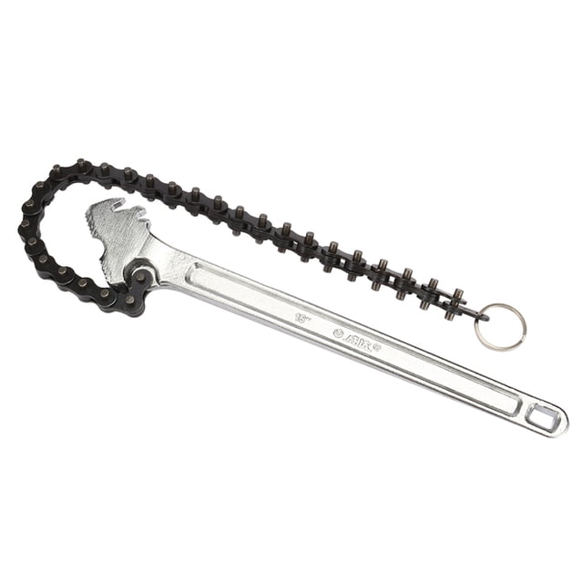 Herramienta de ajuste de tubería de llave de cadena de acero al carbono de 15 pulgadas Unique Bargains