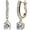 Rose Gold, variant on McKenzie 18k White Gold Plated Drop Dangle Earrings with Swarovski Crystals for Women