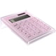 thumbnail image 1 of Calculadora Acrílica EXPUTRAN Rosa con Soporte Batería y Energía Híbrida Solar 12 Dígitos, 1 of 3