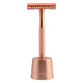 thumbnail image 1 of Riforla Rasoir Manuel Classique Double pour Hommes Cadeau en Métal Or Rose, 1 of 6