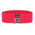 thumbnail image 1 of serony Ceinture de Robe Élastique Style Simple Universelle Ajustable Confortable avec Boucles Multicolore Ceintures de la Saint-Valentin pour Femmes Robes Fuchsia, 1 of 6