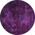 thumbnail image 1 of Ahgly Company Indoor Round Abstract Pink Modern Area Rugs, 7' Round, 1 of 4