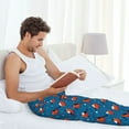 thumbnail image 5 of Hirioo Bullfinches for Men's PJ Pajama Pants Sleep Pants Men's Home Trousers with Pockets,S-3XL-3X-Large, 5 of 6
