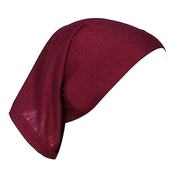 Head Scarf for Women Soft Solid Color Short Muslim Cotton Hijab Cap Cover Under Shawl Turban Scarves