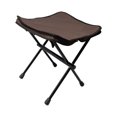 thumbnail image 3 of Folding Stool Compact Ultralight Foldable Chair Seat Aluminum Alloy Bracket Brown, 3 of 9