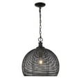 thumbnail image 2 of Golden Lighting Calypso 1-light 16in Pendant in Matte Black, 2 of 2