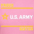 thumbnail image 3 of CafePress - Proud Army Sister White And Gold T Shirt - Women's Traditional Fit Dark T-Shirt, 3 of 4