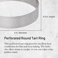 thumbnail image 2 of Tart Ring de Buyer, redondo, perforado, 10 cm de diámetro y 2 cm de altura, 2 of 6