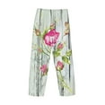 thumbnail image 5 of Fotbe Vintage Wood Background with Floral Men's Pajama Pants,Sleepwear Pants,Pj Bottoms Drawstring And Pockets-Medium, 5 of 9