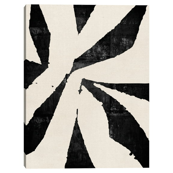 Nikki Chu Black Star Abstract Canvas Art Print, 30" x 40", by Nikki Chu