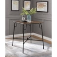 thumbnail image 6 of Acme Hachi 5 Piece Counter Height Dining Set, Walnut and Black, 6 of 8