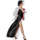 thumbnail image 4 of M-xl Halloween Dalmatians Cosplay Play Black And White Witch Uniform Stage Performance Costume Individual Shawl, 4 of 5