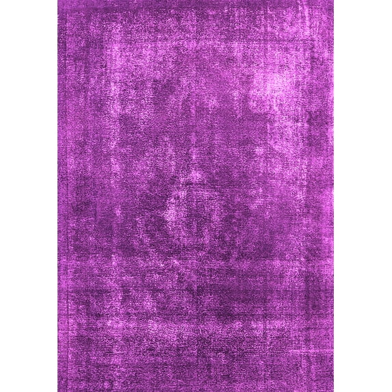 Ahgly Company Indoor Rectangle Oriental Pink Industrial Area Rugs, 7' x 9'
