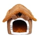 thumbnail image 3 of Casa para perros, nido para gatos, para otoño e invierno, lavable, con calentamiento automático, para exteriores Orejas marrones M, 3 of 8