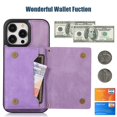 thumbnail image 3 of Dteck Crossbody Wallet Case for iPhone 15 Pro Max with RFID Blocking Card Slot Holder,Magnetic Flip Folio Purse Case,PU Leather with Bling Diamond Design Hangbag with Detachable Lanyard Strap,Purple, 3 of 8