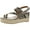Ivory Snake, variant on STYLE & COMPANY Womens Black 1-1/2" Platform Asymmetrical Padded Bettyy Round Toe Wedge Buckle Espadrille Shoes 9.5 M