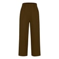 thumbnail image 5 of Pants for Women Casual Work Stretchy Slim Fit Trousers Office Slacks with Pockets, 5 of 6