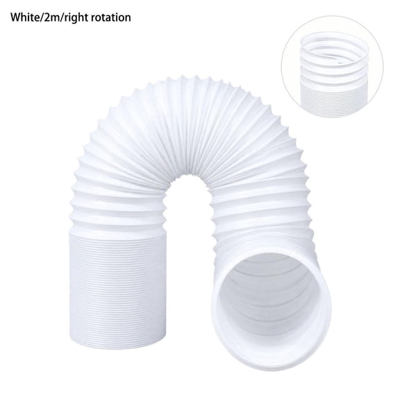 Portable AC Exhaust Hose 5.1 Inch Vent Hose, Flexible Replacement for Air Conditioner, Home Office RV