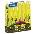 thumbnail image 1 of Bazic Surligneurs Fluorescents de Style Bureau Jaune (12/boîte) Boîte de 12, 1 of 1