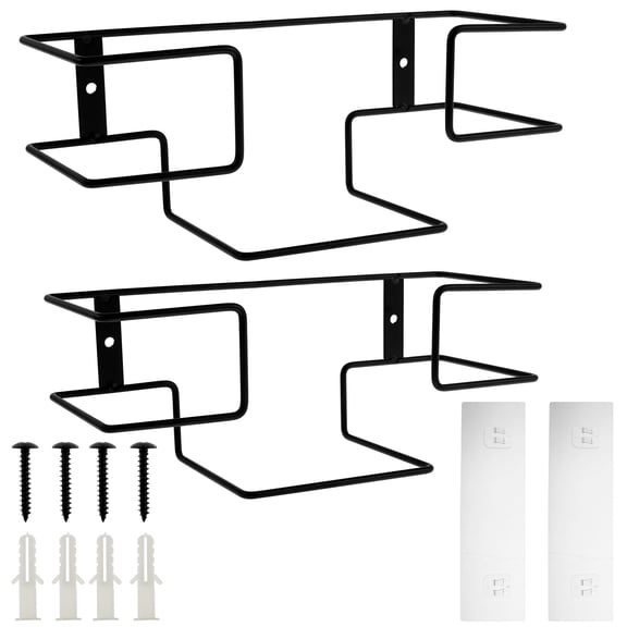 Iron Glove Holder Wall Mounted Glove Box Holder Space Saving Glove Dispenser Multifunctional Glove Rack Practical Glove Box Organizer for Garage Lab Home Office Kitchen (Large Small)