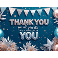 thumbnail image 3 of Decorative Banner Thank You Balloon Design Party Decoration Appreciation Banner for Employee Kudos Indoor Event Celebration, 3 of 7